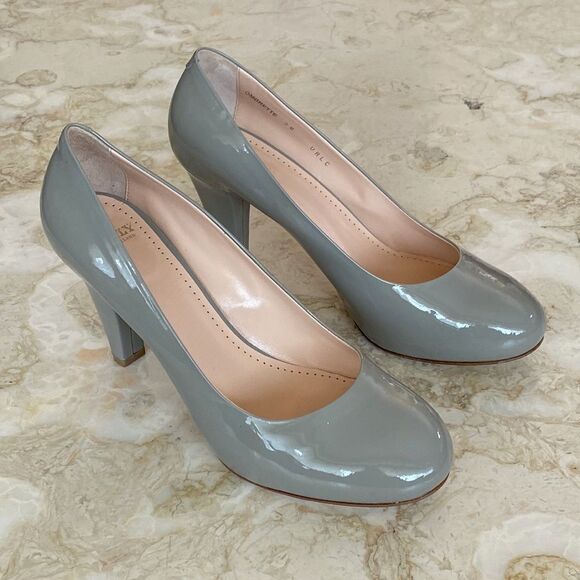 Bally Grey Patent Leather Classic Pumps Made in Italy - Picture 4 of 15